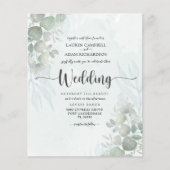 Begroting Eucalyptus Sage Green Weddenschap (Voorkant)