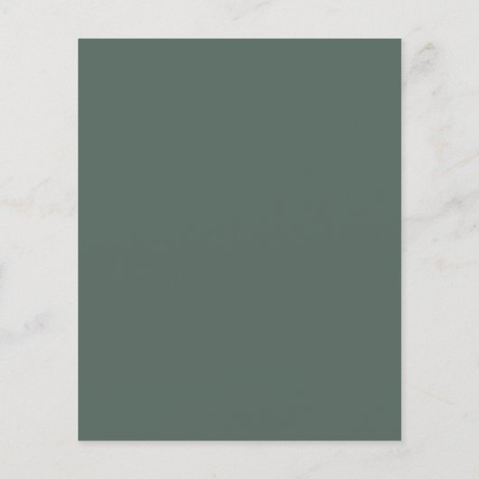 Begroting Eucalyptus Sage Green Weddenschap (Achterkant)