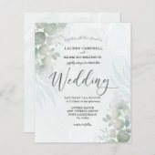 Begroting Eucalyptus Sage Green Weddenschap (Voorkant / Achterkant)