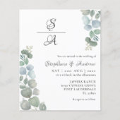 Begroting Eucalyptus Sage Green Weddenschap (Voorkant)