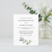 Begroting Eucalyptus Sage Green Weddenschap (Staand voorkant)