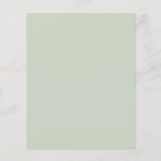 Begroting Eucalyptus Sage Green Weddenschap (Achterkant)