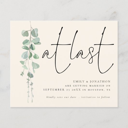 Begroting Eucalyptus Sage Ivory op datum (Voorkant)