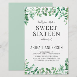 Begroting Eucalyptus Sweet Zestien Partij Uitnodig