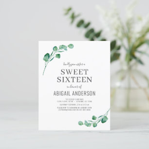 Begroting Eucalyptus Sweet Zestien Partij Uitnodig