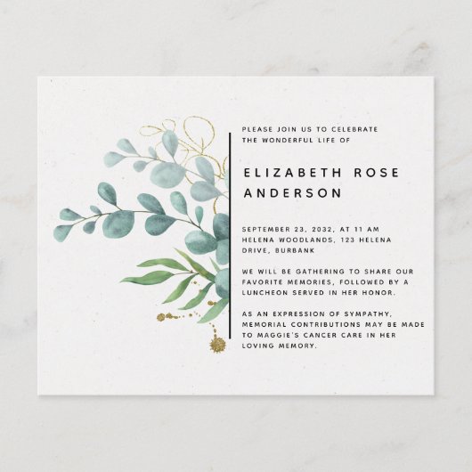 BEGROTING Eucalyptus - Uitnodiging tot leven (Voorkant)