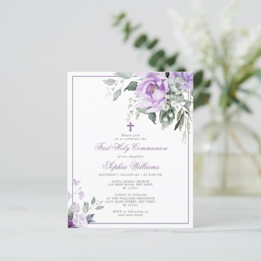 Begroting Eucalyptus Violet Eerste Heilige Communi (Staand voorkant)