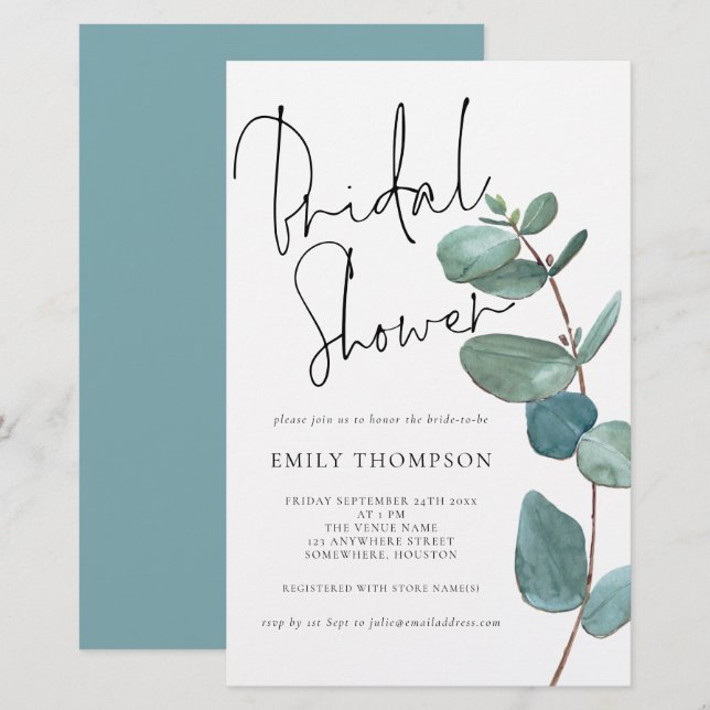 Begroting Eucalyptus Vrijgezellenfeest Grotere uit (Voorkant / Achterkant)