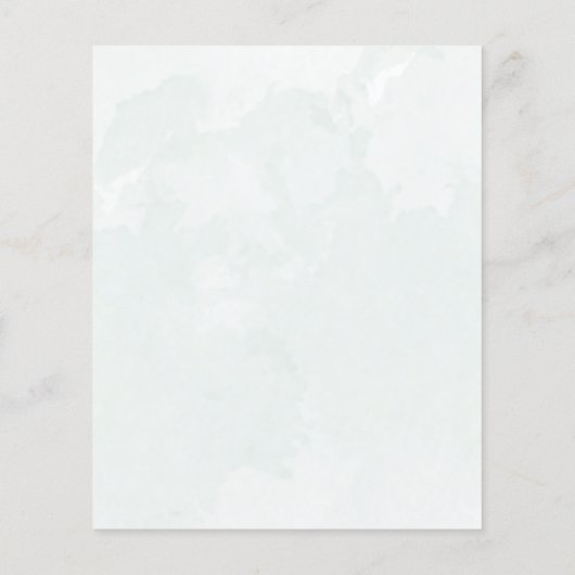 Begroting Eucalyptus Waterverf groene bruiloft (Achterkant)