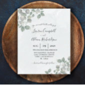 Begroting Eucalyptus Waterverf groene bruiloft