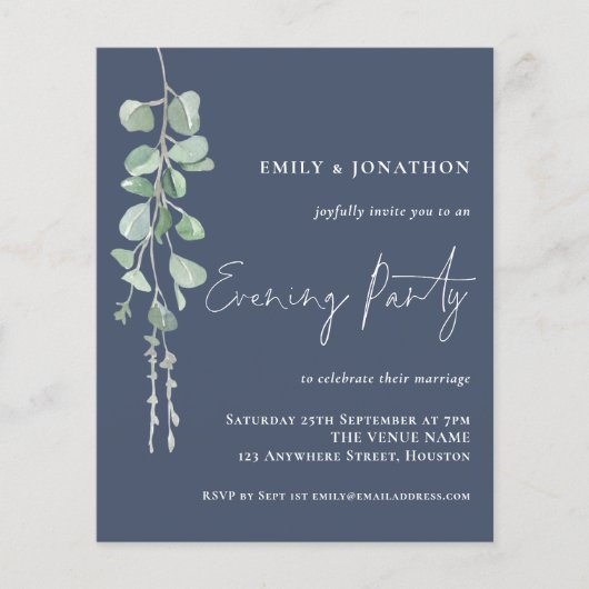 Begroting Eucalyptus Weddenschap Avond (Voorkant)