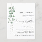 Begroting Eucalyptus Weddenschappen Avond Ontvangs (Voorkant)