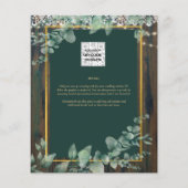 BEGROTING Eucalyptus Wisteria WEDDING Rustige Lace Flyer (Achterkant)