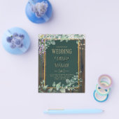 BEGROTING Eucalyptus Wisteria WEDDING Rustige Lace Flyer (Enkel)