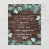 Begroting Eucalyputs & Wood Greenery Wedding Flyer (Voorkant)