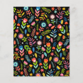 Begroting Fiesta Floral Birthday - uitnodigingen (Achterkant)