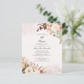 Begroting Floral 60th Birthday Party Invitation (Staand voorkant)