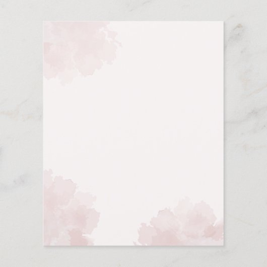 Begroting Floral 60th Birthday Party Invitation (Achterkant)