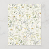 Begroting Floral 90th Birthday Invitation (Achterkant)