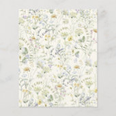 Begroting Floral 90th Birthday Invitation Flyer (Achterkant)