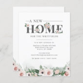 Begroting Floral Address Change Moving Notice (Voorkant / Achterkant)