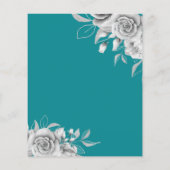 Begroting Floral Birthday Party Silver & Blauwgroe (Achterkant)
