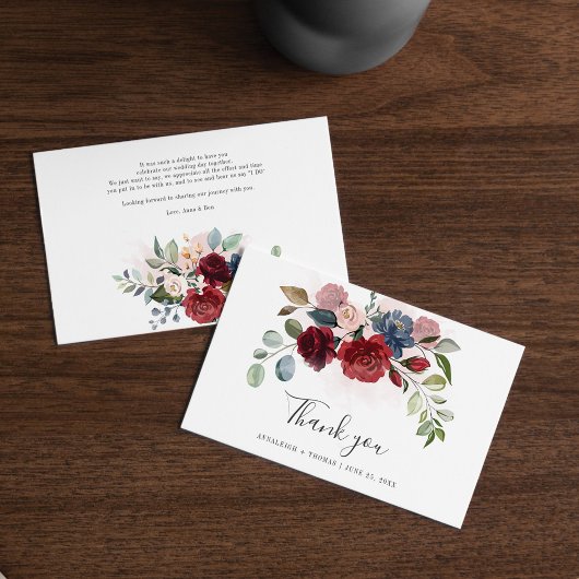 Begroting Floral Botanical Greenery Wedding Dank u Notitiekaartje