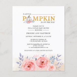 Begroting Floral Couples Baby shower Waterverf