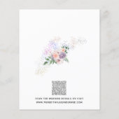 Begroting Floral Glitter QR Code Save the Date Kaa (Achterkant)