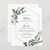 Begroting Floral Lijst Opslaan datum (Voorkant / Achterkant)