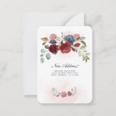 Begroting Floral Moving New Address Announge Notitiekaartje (Voorkant)