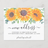 Begroting Floral New Address Moving Announge (Voorkant)