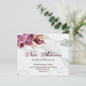 Begroting Floral New Address Moving Announge (Staand voorkant)