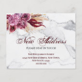 Begroting Floral New Address Moving Announge (Voorkant)