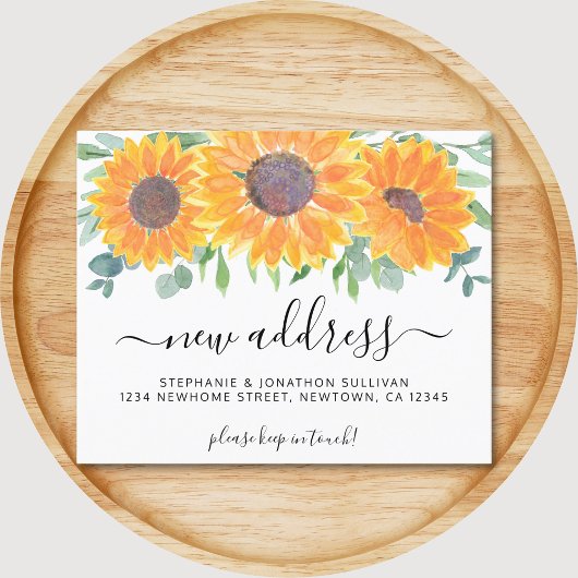 Begroting Floral New Address Moving Announge