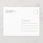 Begroting Floral New Home Address Moving Announge (Achterkant)