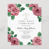 Begroting Floral Peonies Religious First Community (Voorkant / Achterkant)