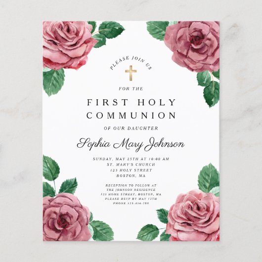 Begroting Floral Peonies Religious First Community (Voorkant)