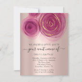 Begroting Floral QR Code Roos Roze Marsala (Voorkant)