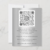 Begroting Floral QR-code Silver Holographic (Achterkant)