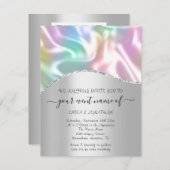 Begroting Floral QR-code Silver Holographic (Voorkant / Achterkant)