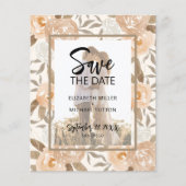 Begroting Floral QR Code Weduwschap met foto's Ops Flyer (Voorkant)