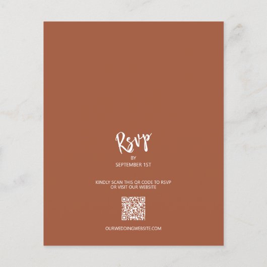 Begroting Floral Terracotta all in one Wedding Inv (Achterkant)