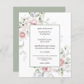 Begroting | Floral Wedding Flyer (Voorkant / Achterkant)