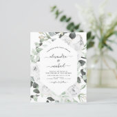 Begroting Floral White Roses Eucalyptus Wedding (Staand voorkant)