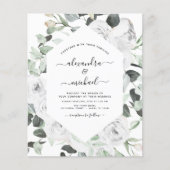 Begroting Floral White Roses Eucalyptus Wedding (Voorkant)