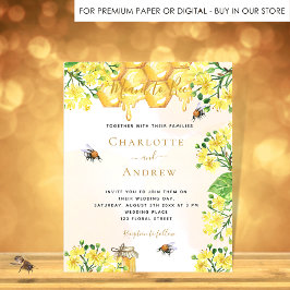 Begroting florale honingraat bestemd voor bruiloft