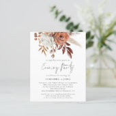 Begroting Florals QR Code Weddenschap Avond (Staand voorkant)