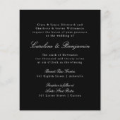 Begroting Formele uitnodiging voor een zwarte wedd (Voorkant)