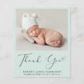 Begroting Foto Dank u Mint Birth Announding (Voorkant)